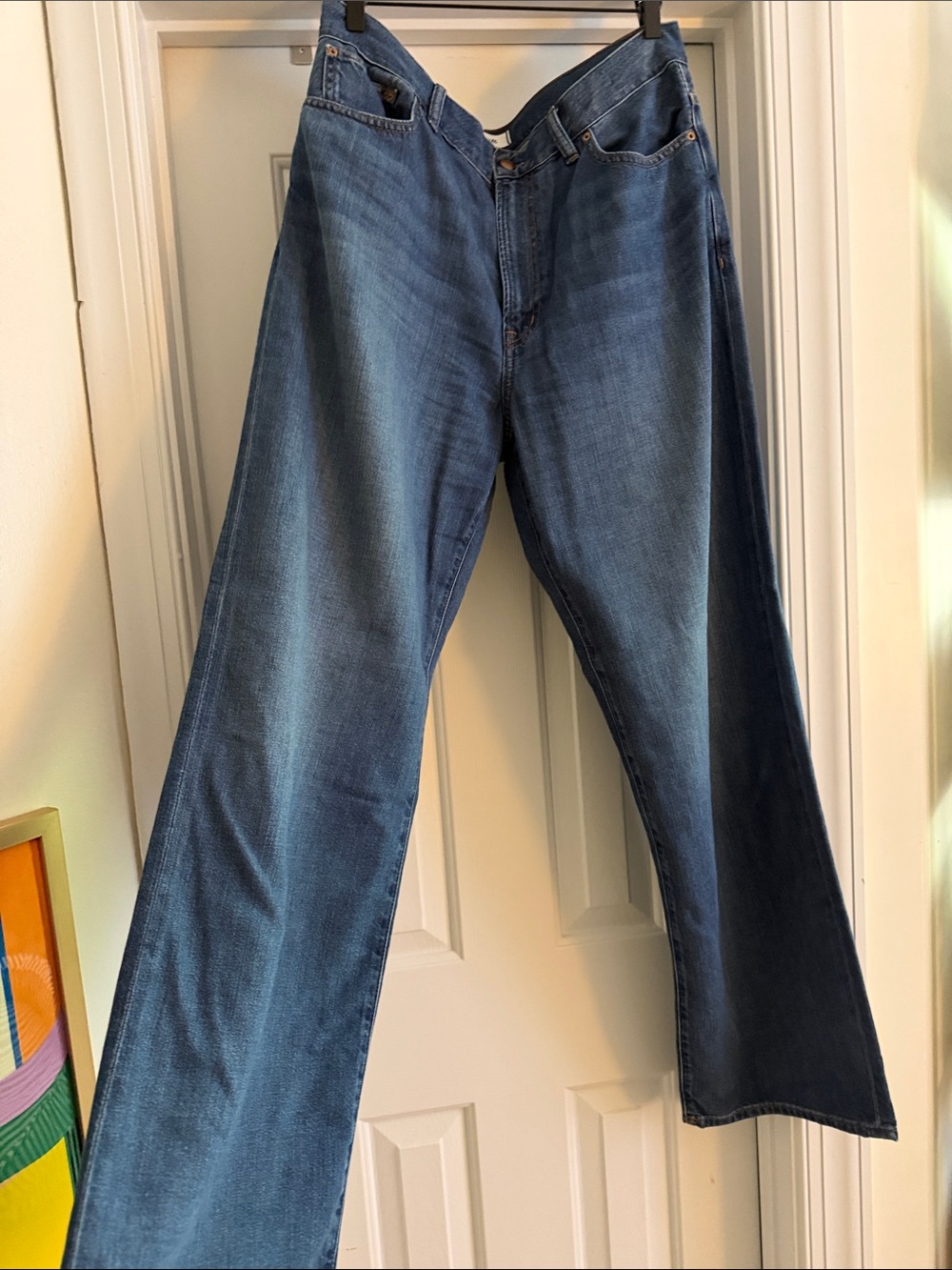 Madewell Wide-Leg Jeans in Blue Wash